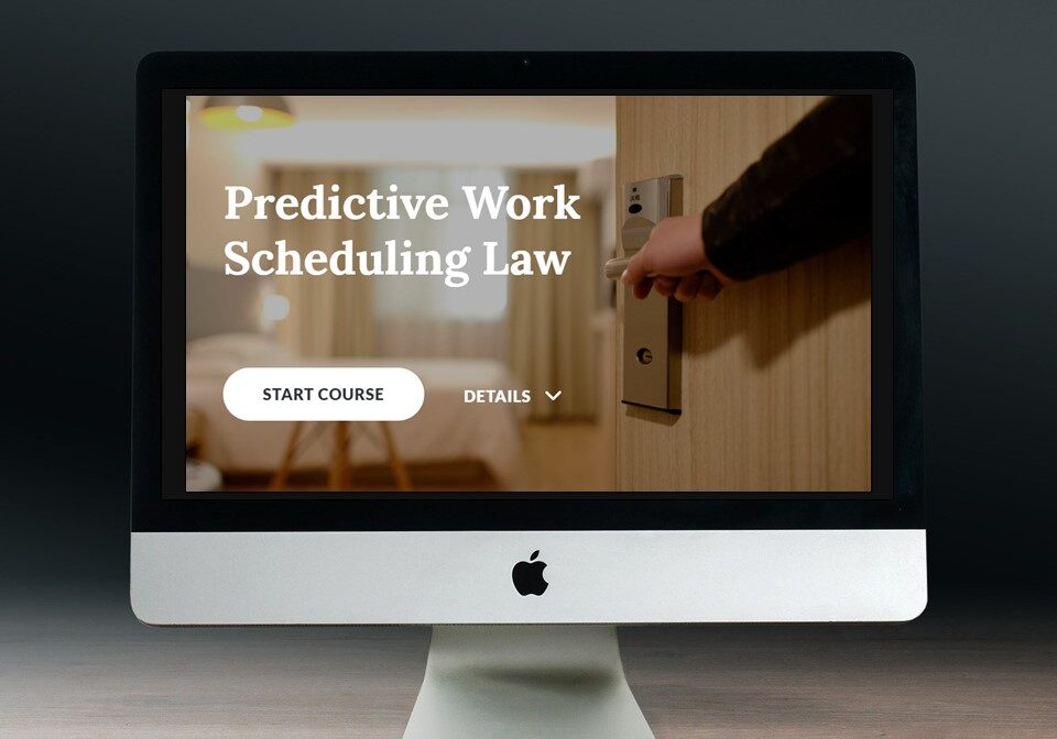 Thumbnail of Predictive Work Scheduling Law Rise eLearning course