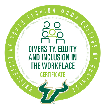 Florida State University Diversity, Equity, and Inclusion in the Workplace certificate, issued by Credly
